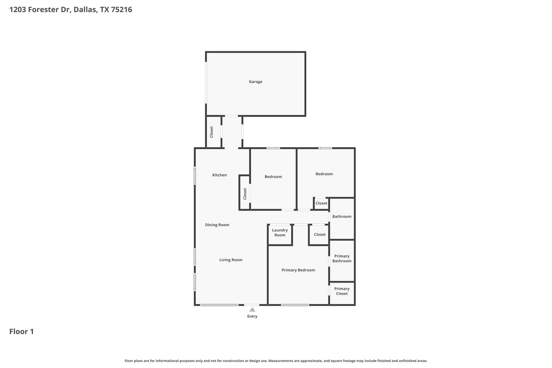 1203 Forester Drive Dallas TX 75216