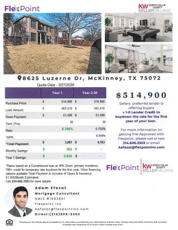 8625 Luzerne Drive Mckinney TX 75072