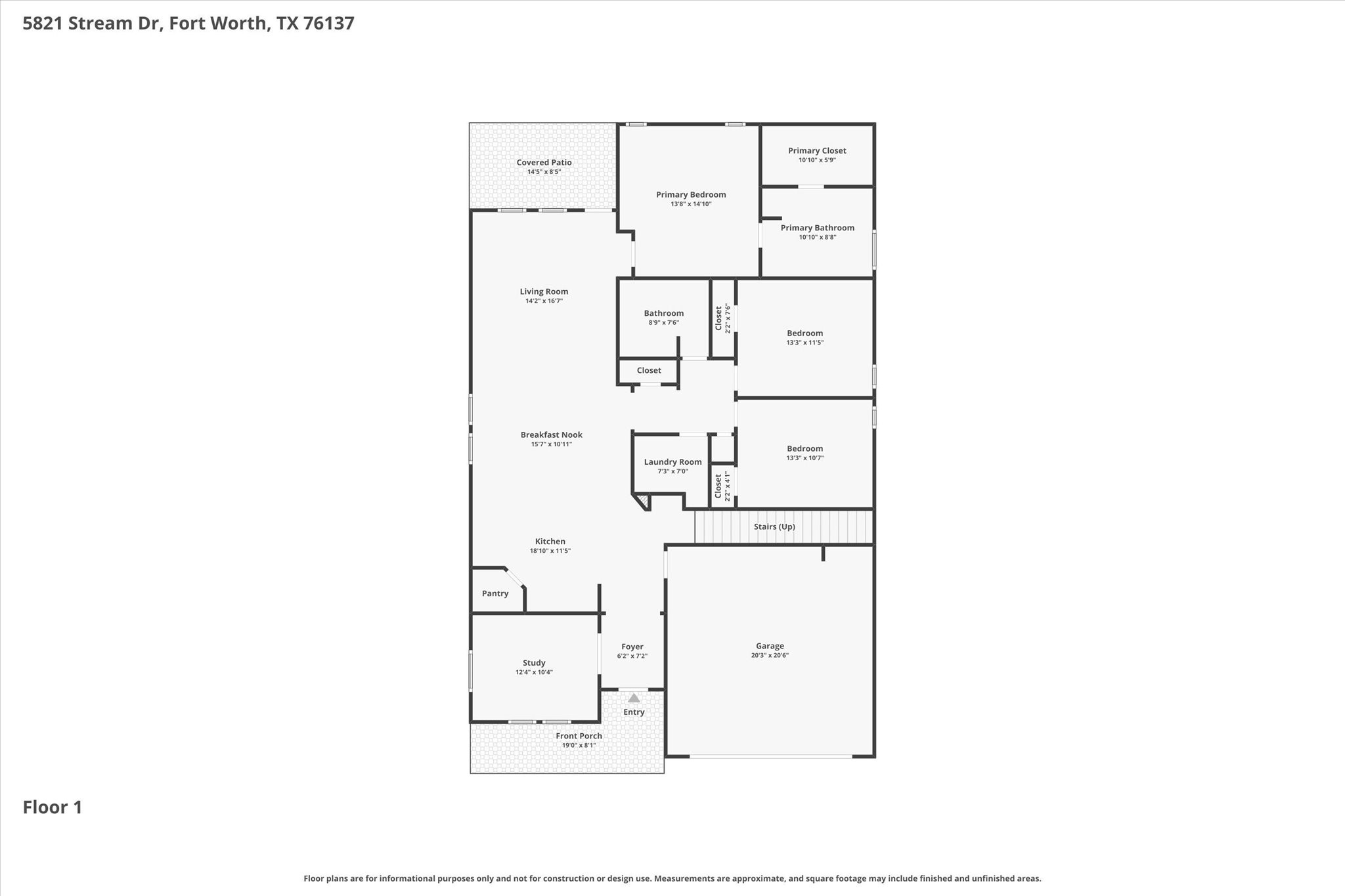 5821 Stream Drive Fort Worth TX 76137