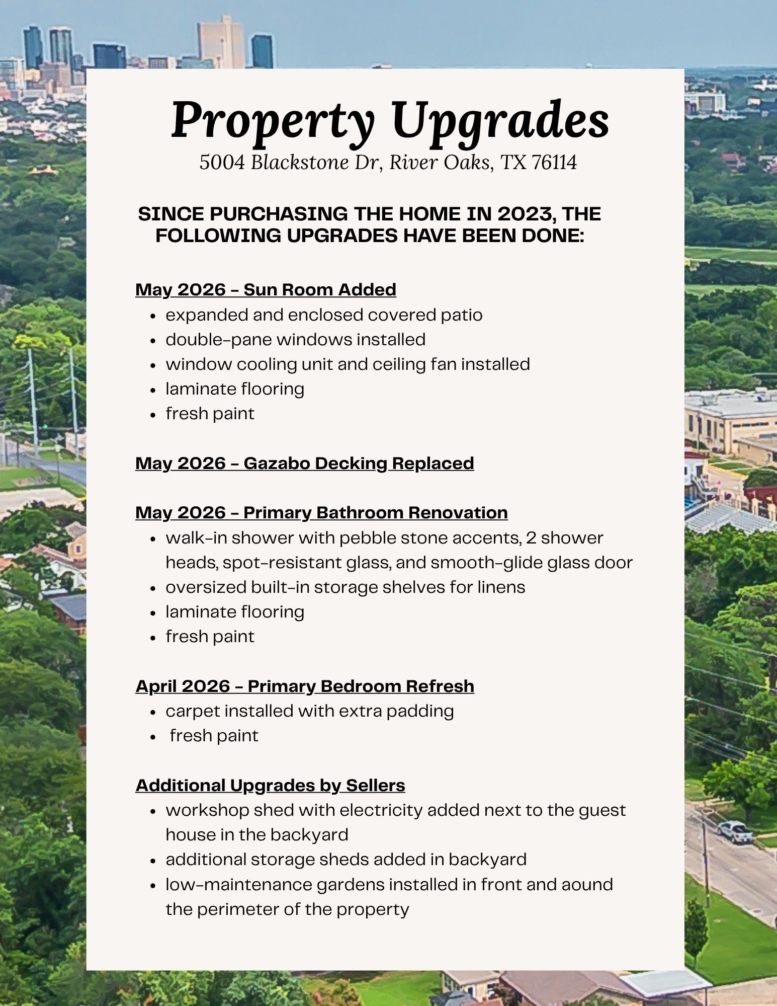 5004 Blackstone Drive River Oaks TX 76114
