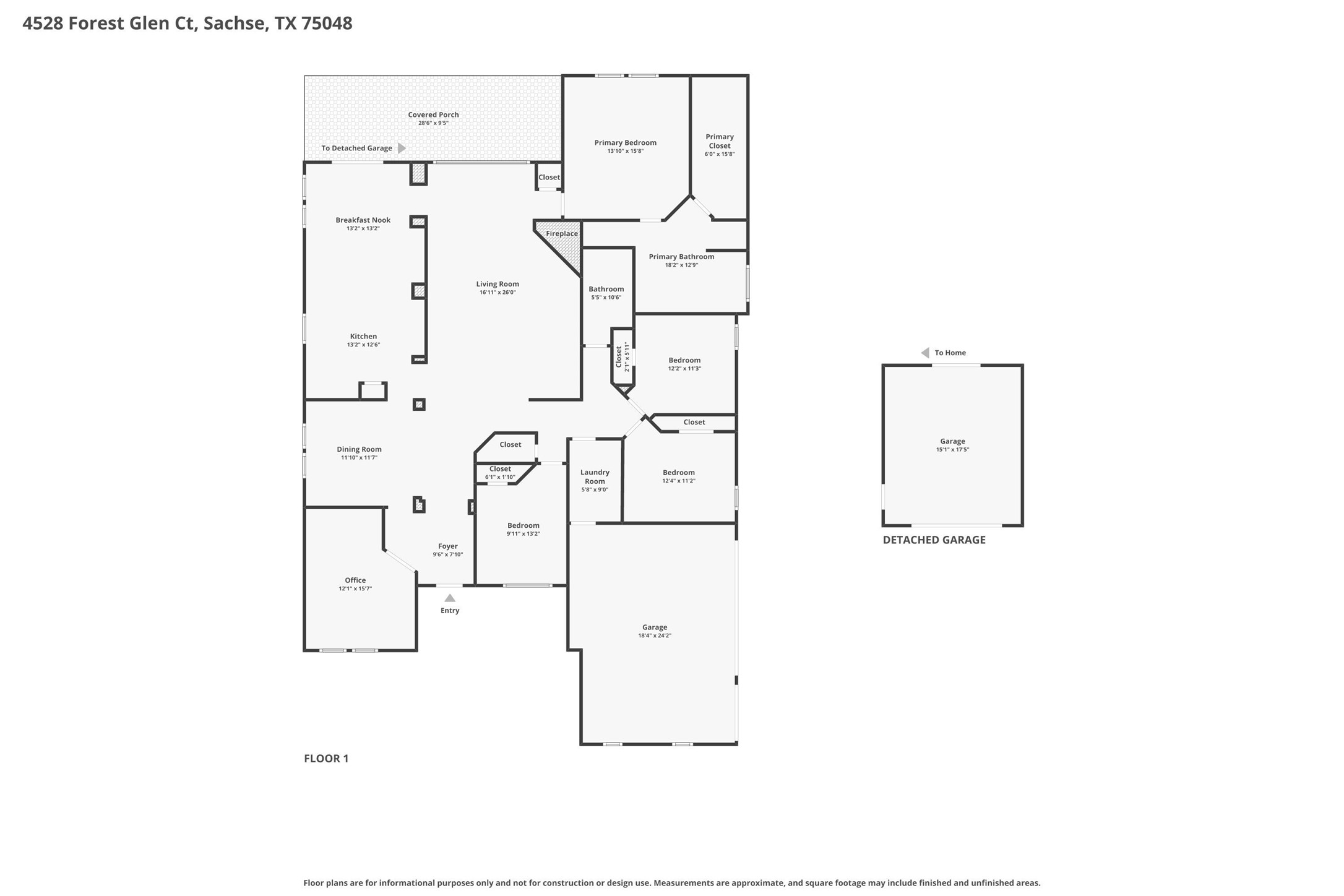 4528 Forest Glen Court Sachse TX 75048