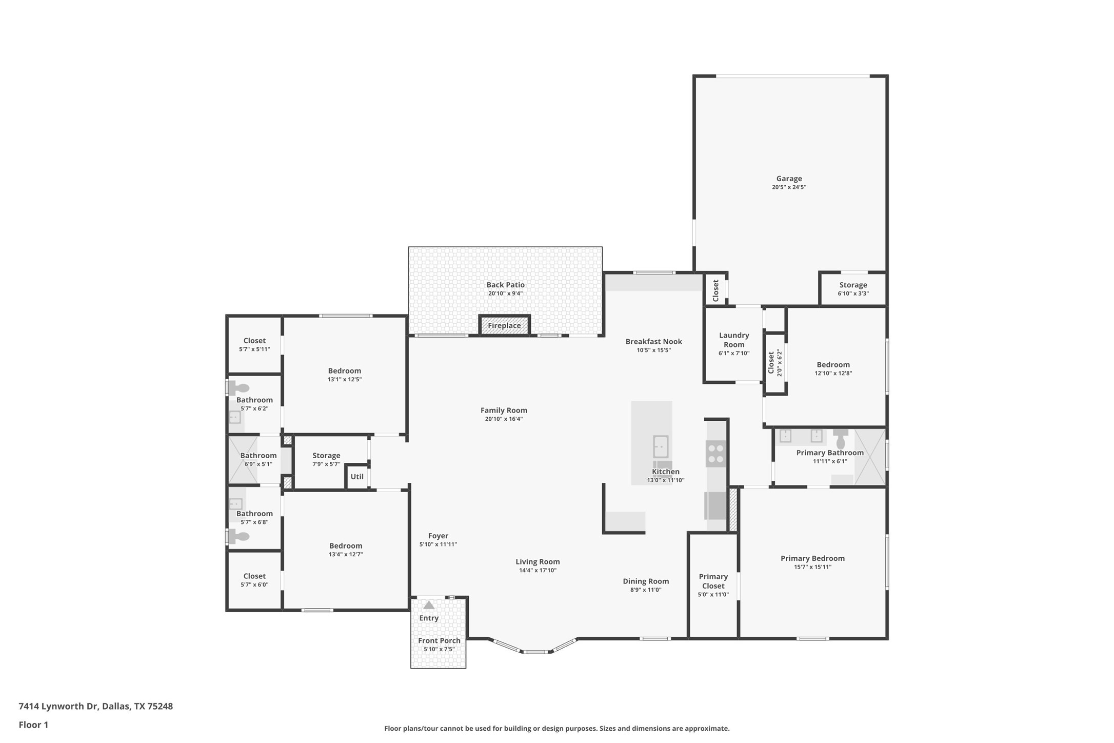 7414 Lynworth Drive Dallas TX 75248