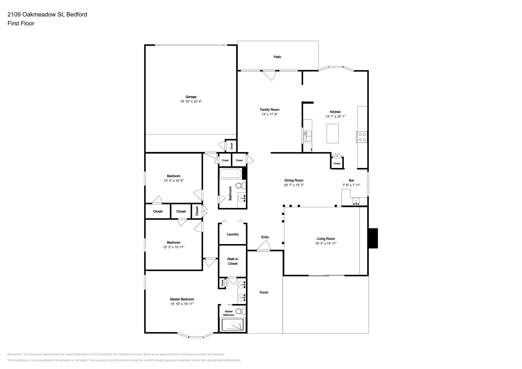 2109 Oakmeadow Street Bedford TX 76021