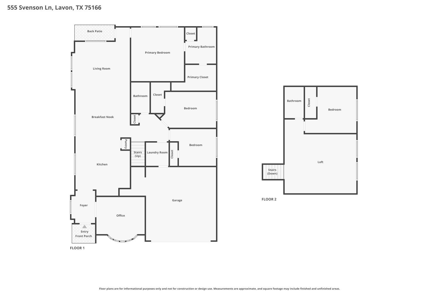 555 Svenson Lane Lavon TX 75166