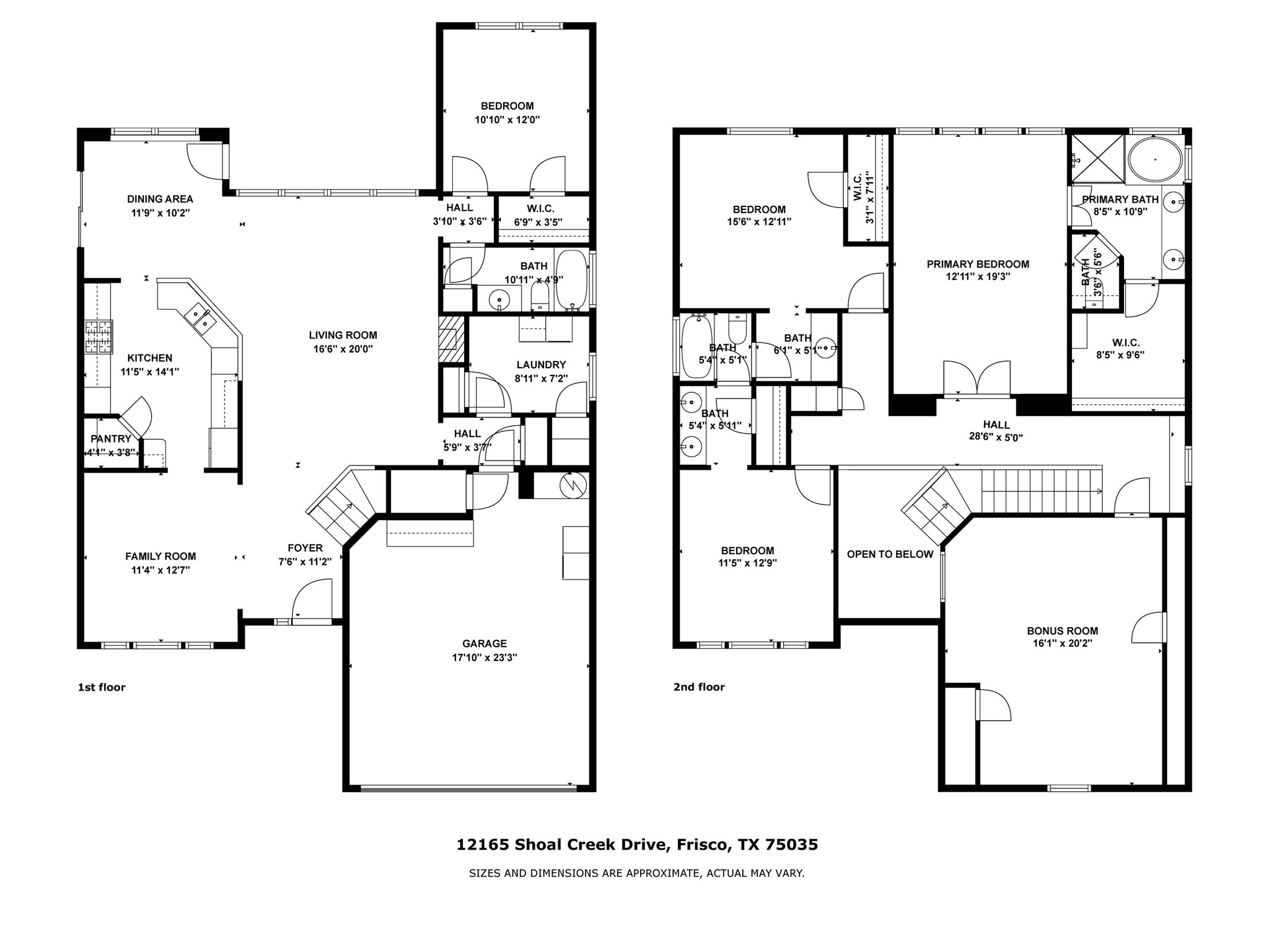 12165 Shoal Creek Drive Frisco TX 75035