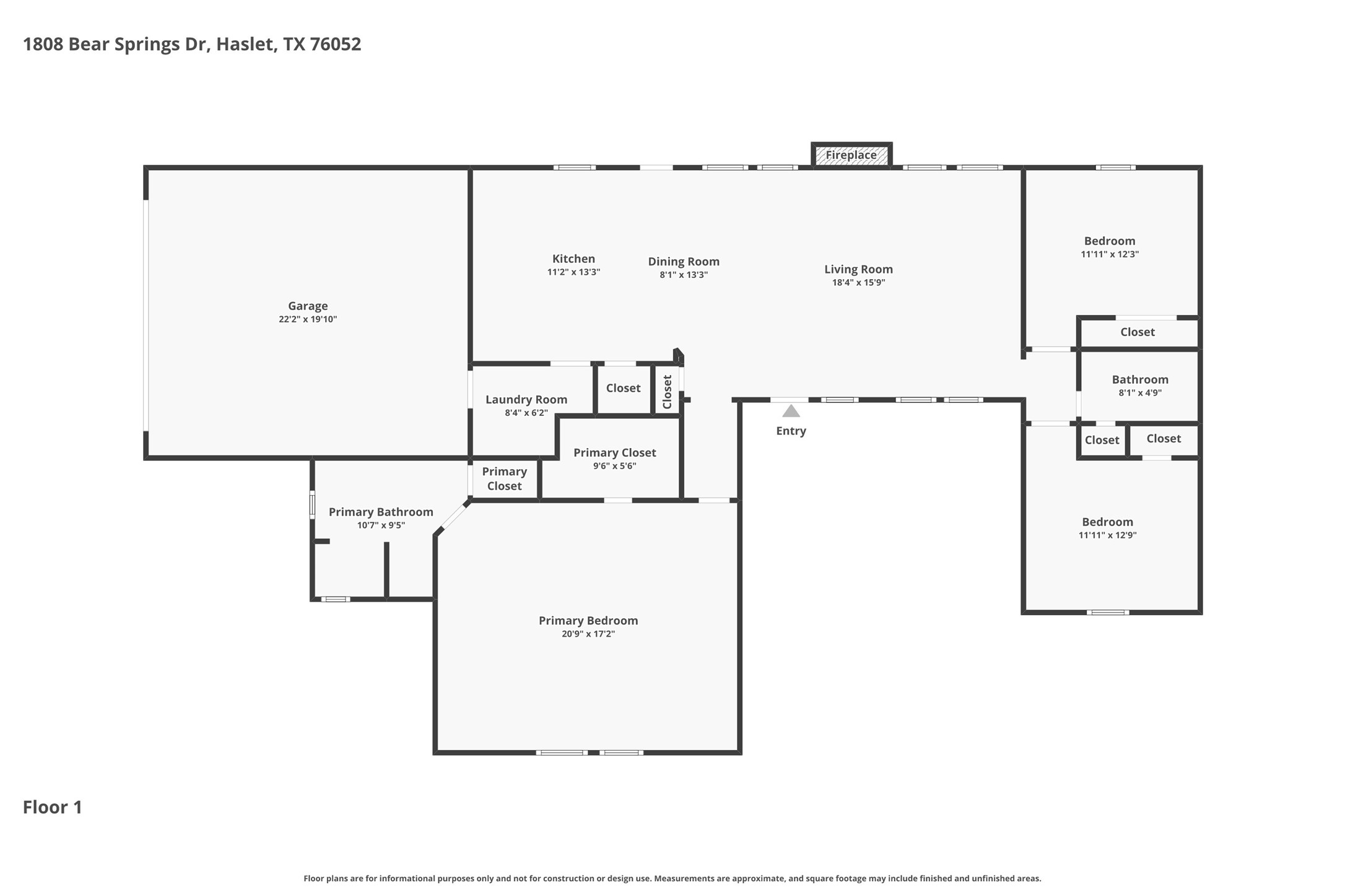 1808 Bear Springs Drive Haslet TX 76052