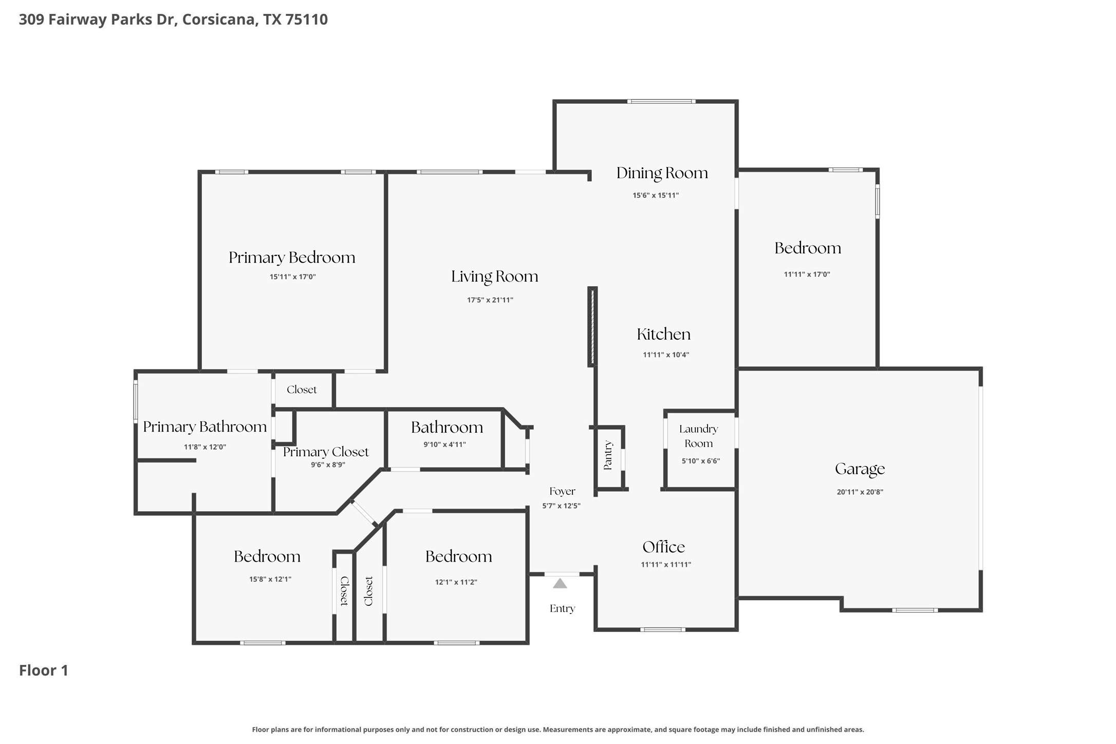 309 Fairway Parks Drive Corsicana TX 75110