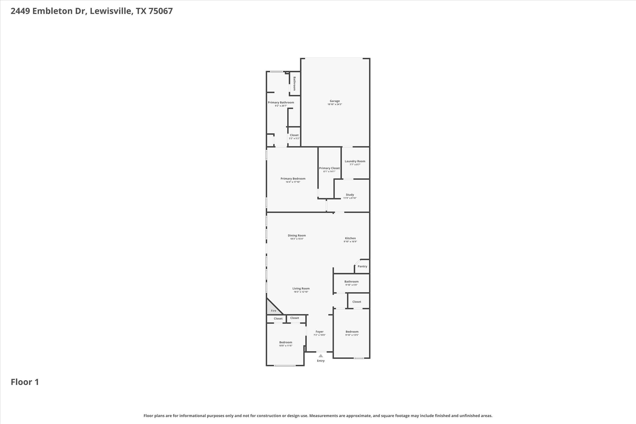 2449 Embleton Drive Lewisville TX 75067