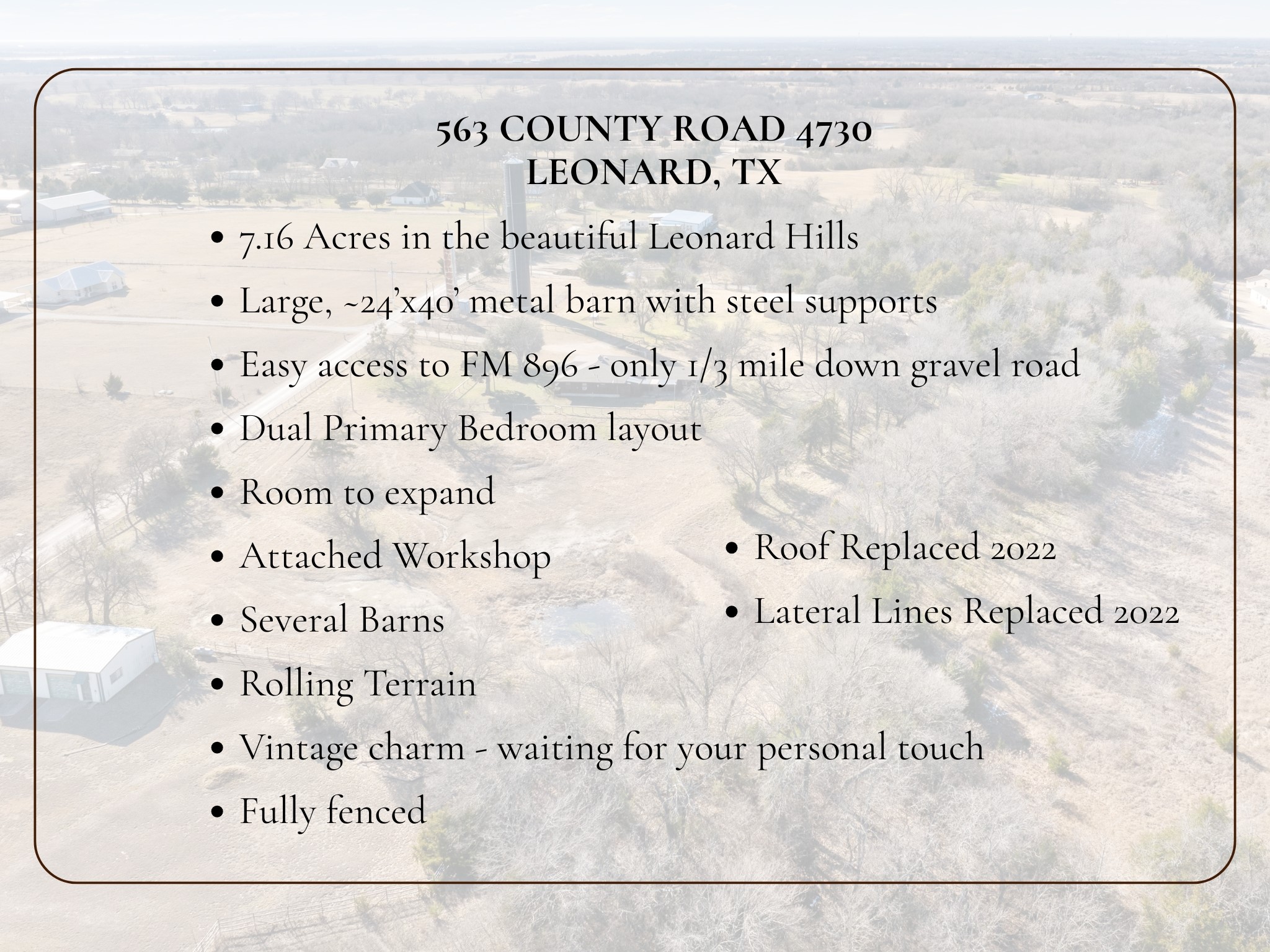 563 County Road 4730 Leonard TX 75452