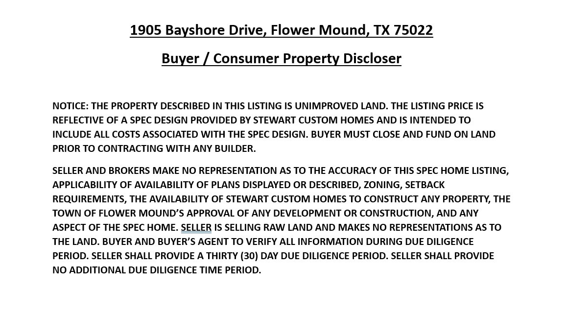 Tbd Bayshore Drive Flower Mound TX 75022