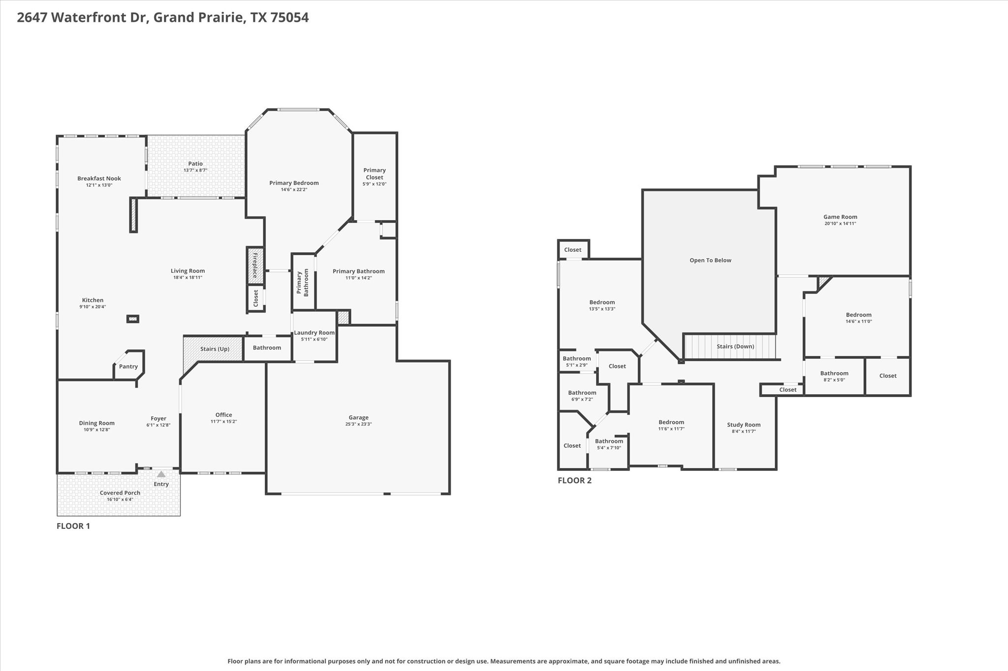 2647 Waterfront Drive Grand Prairie TX 75054