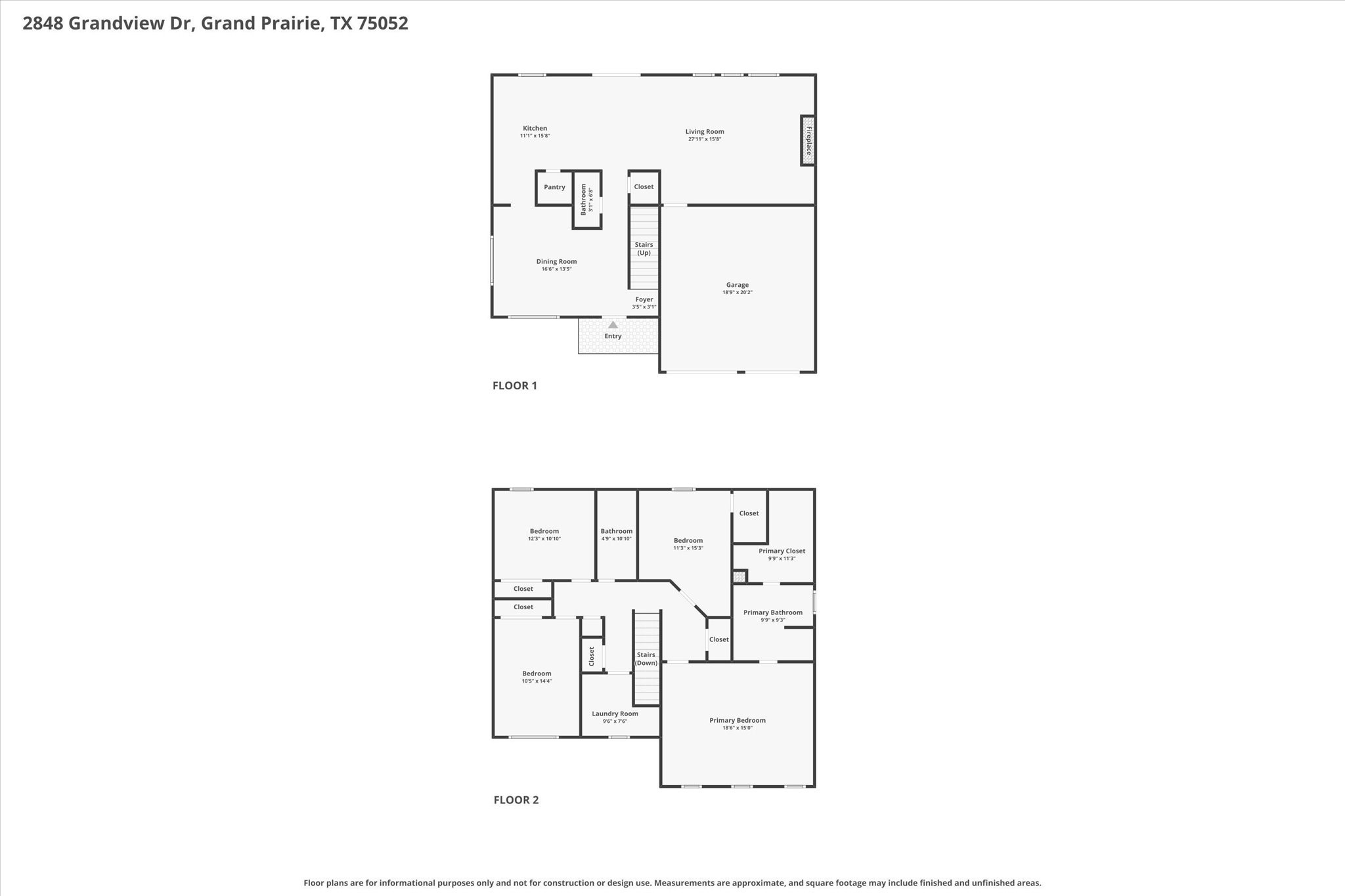 2848 Grandview Drive Grand Prairie TX 75052