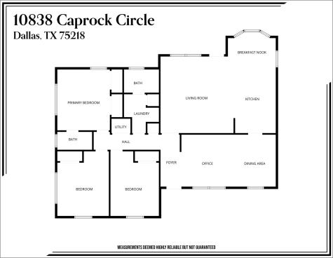 10838 Caprock Circle Dallas TX 75218