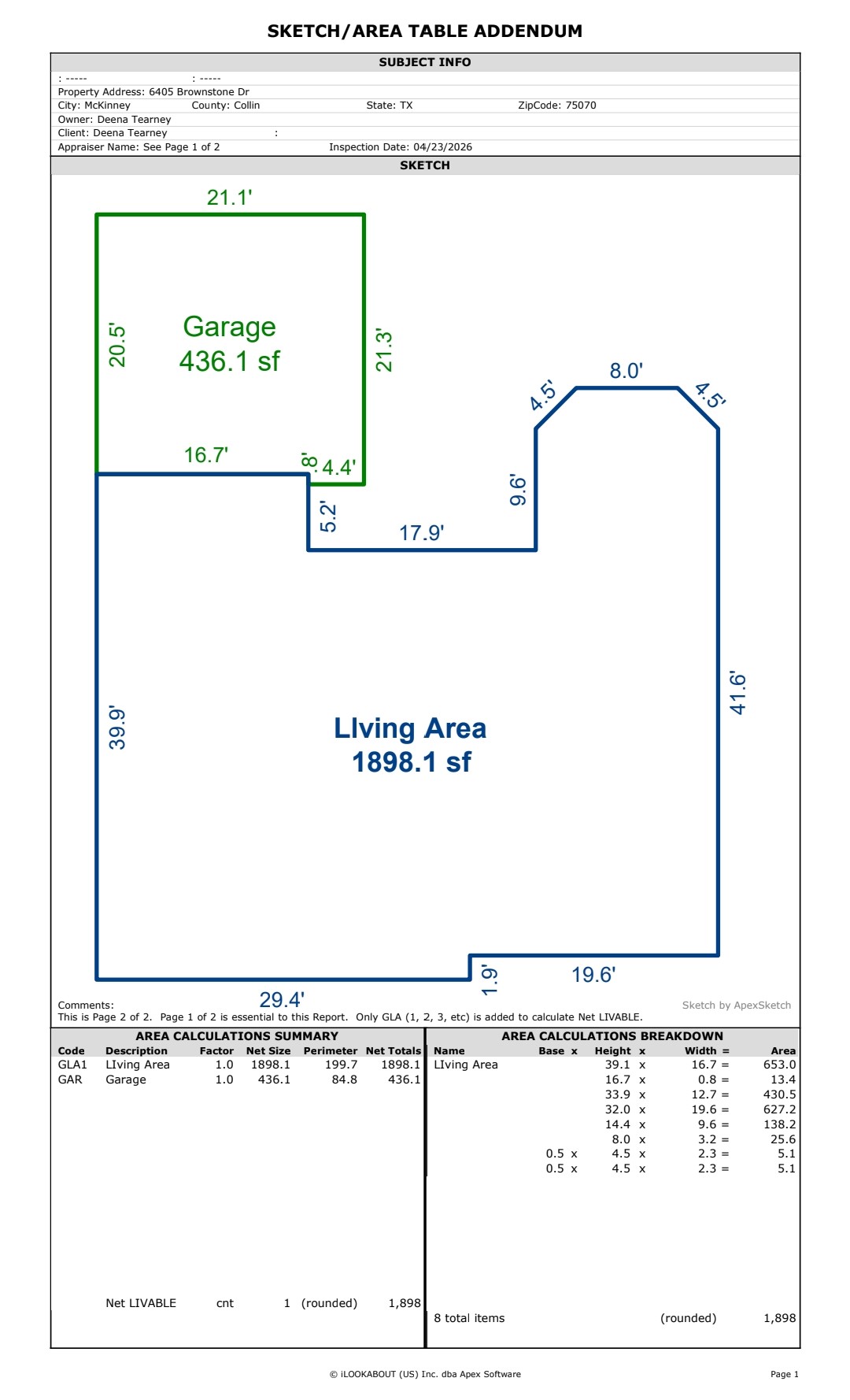 6405 Brownstone Drive Mckinney TX 75070