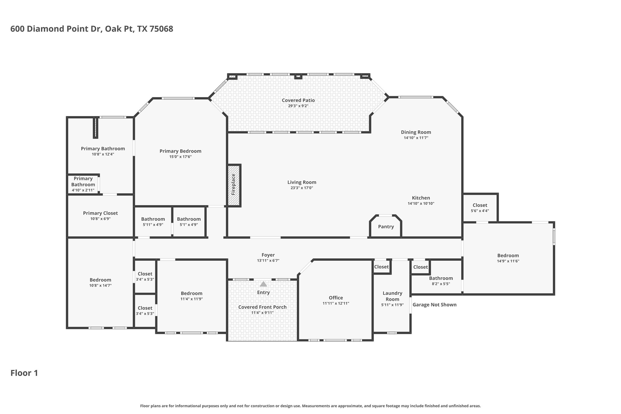 600 Diamond Point Drive Oak Point TX 75068