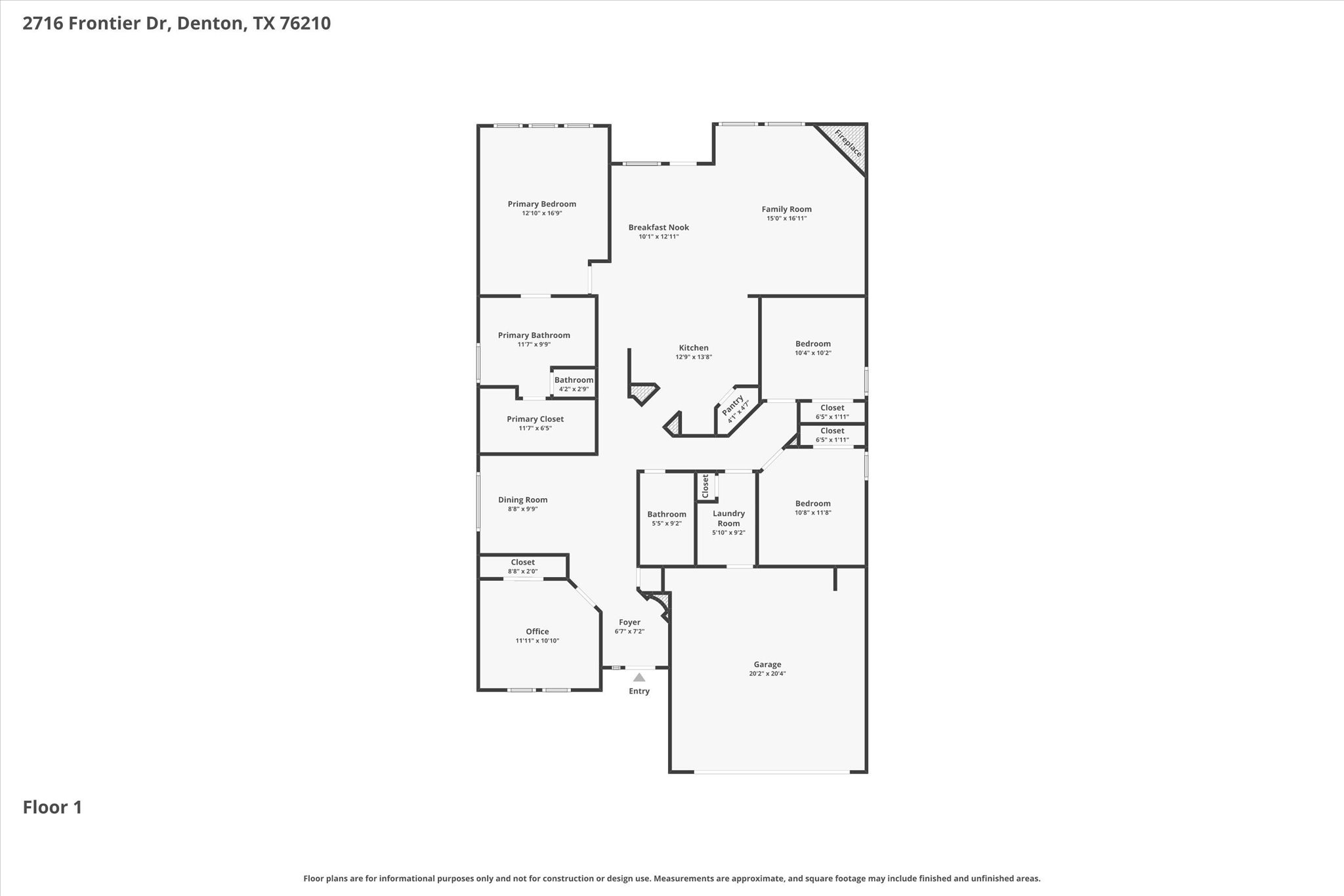 2716 Frontier Drive Denton TX 76210