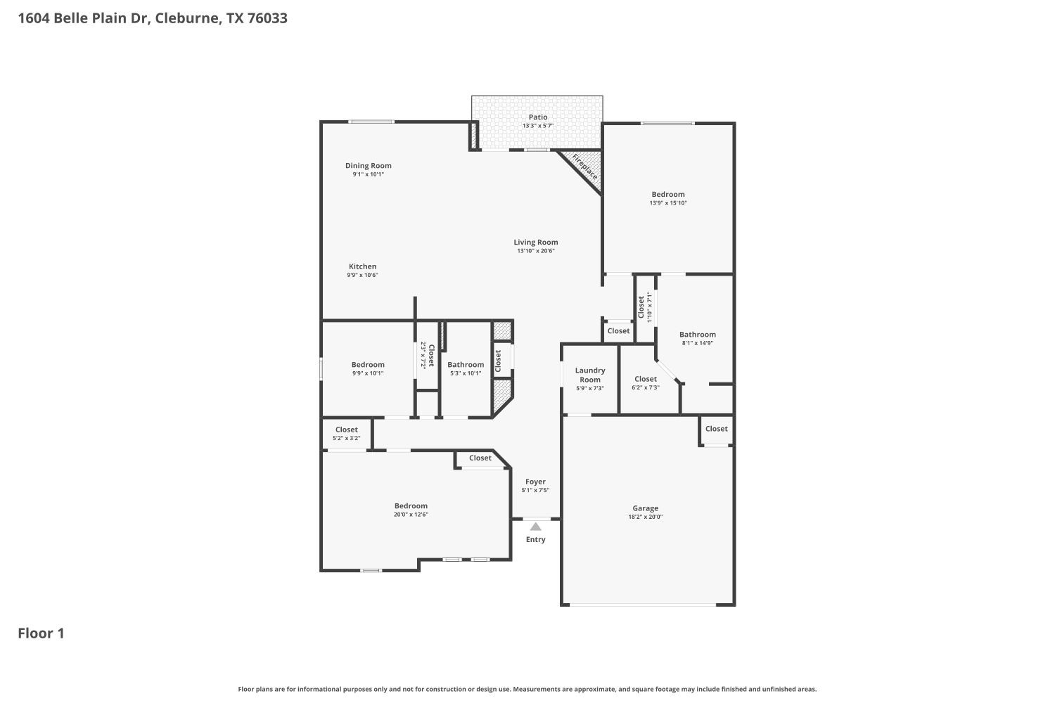 1604 Belle Plain Drive Cleburne TX 76033
