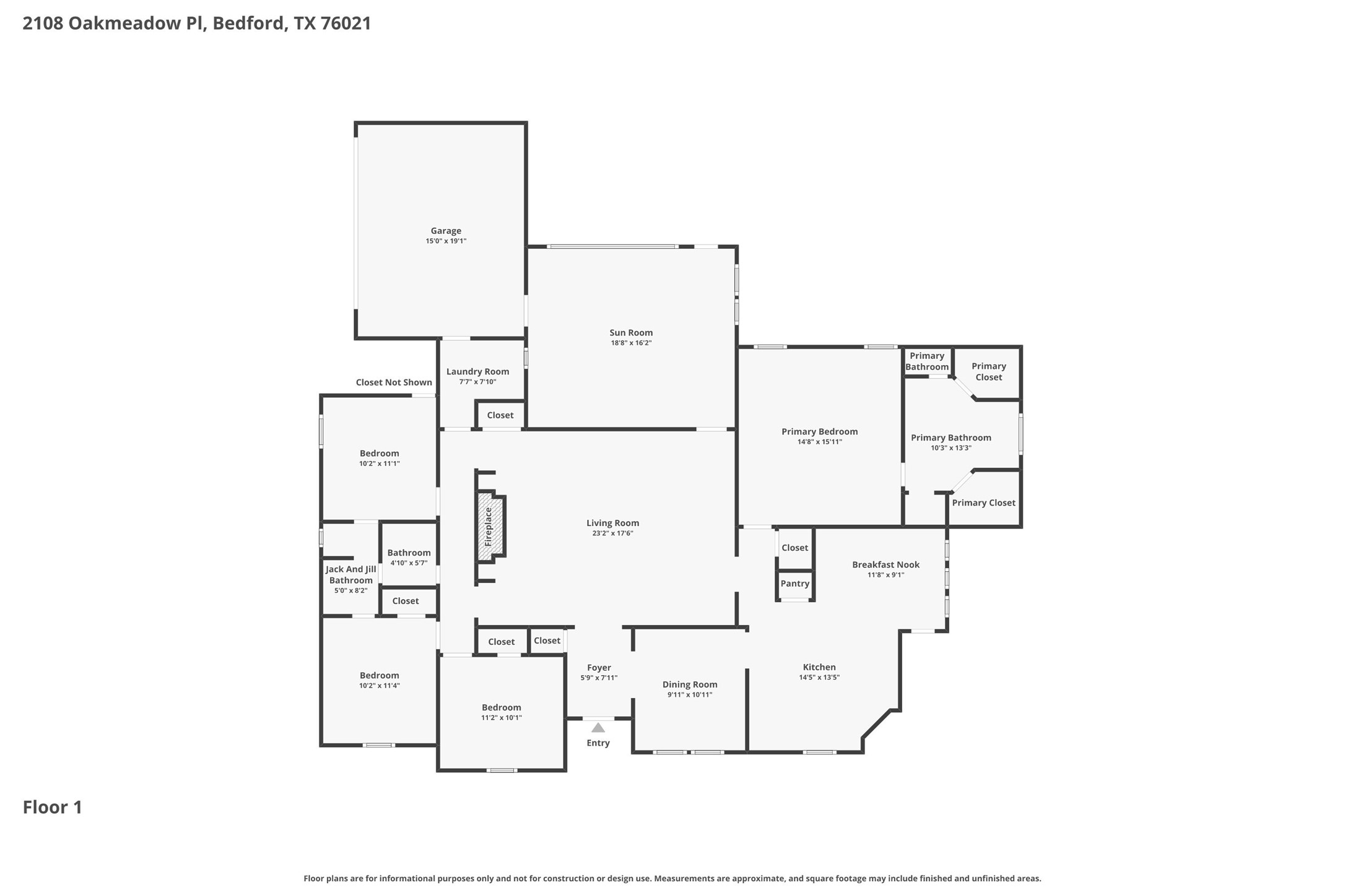 2108 Oakmeadow Place Bedford TX 76021