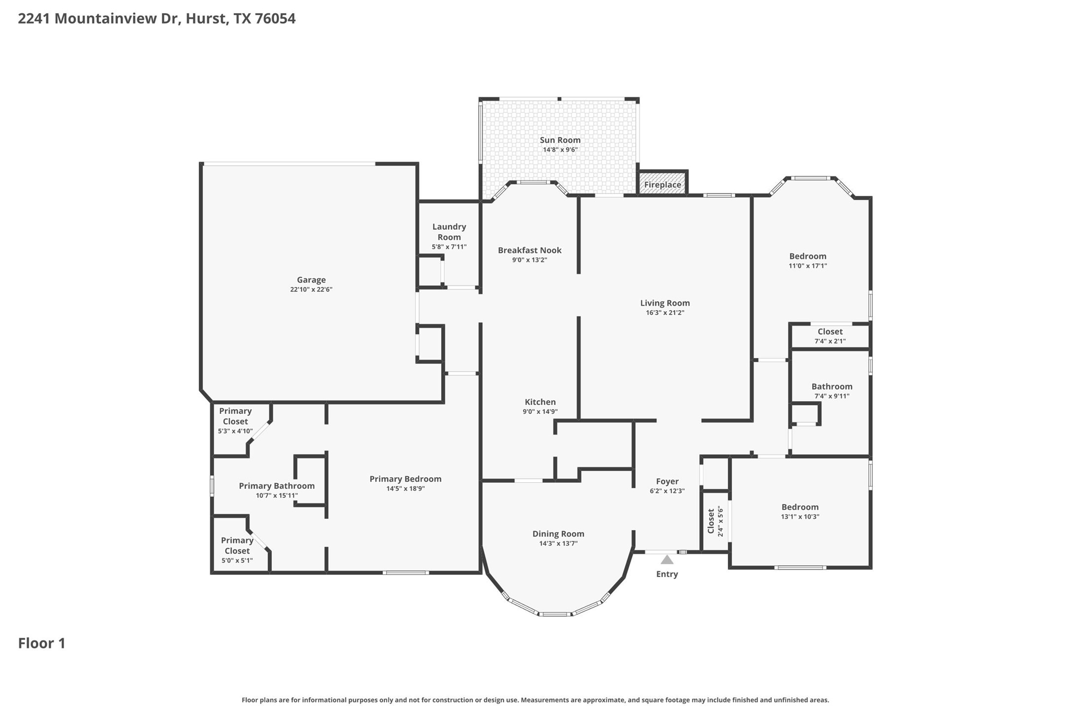 2241 Mountainview Drive Hurst TX 76054