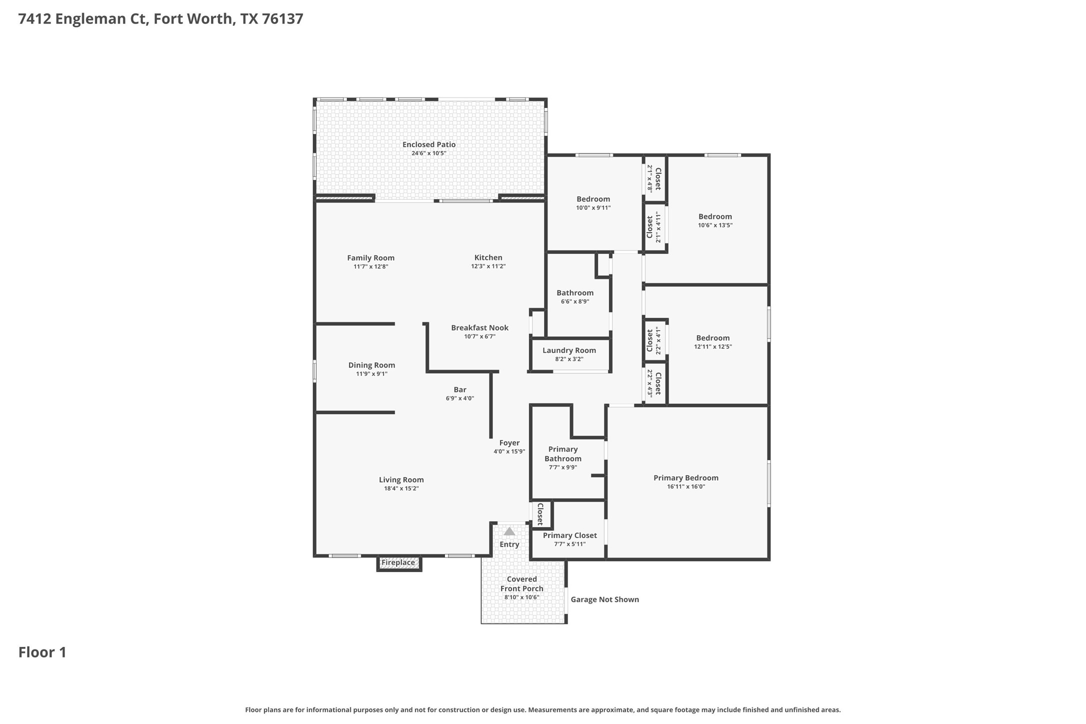 7412 Engleman Court Fort Worth TX 76137