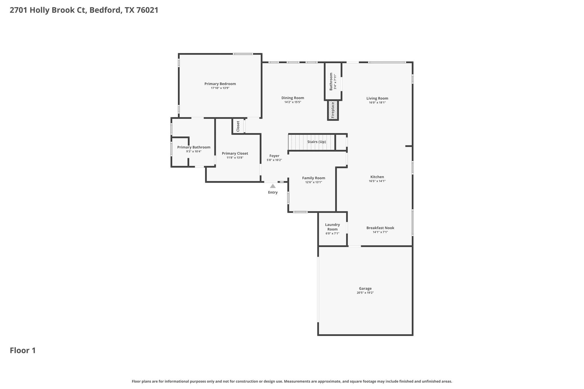 2701 Holly Brook Court Bedford TX 76021