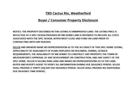 714 Cactus Rio Drive Weatherford TX 76087