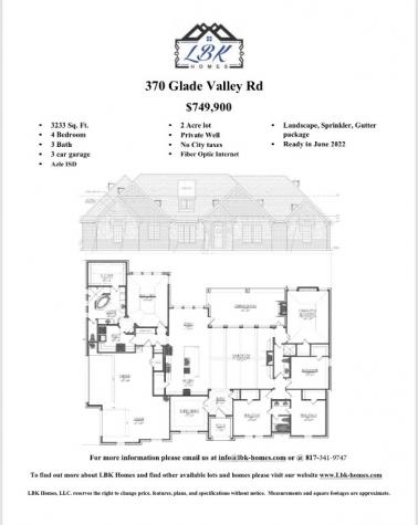 370 Glade Valley Road Azle TX 76020