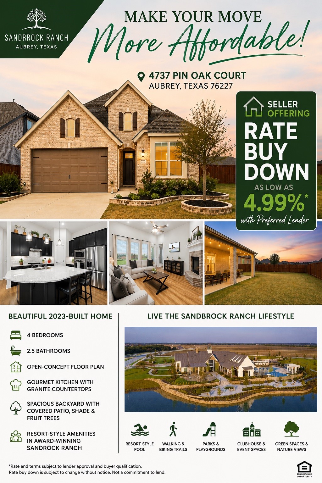 4737 Pin Oak Court Aubrey TX 76227