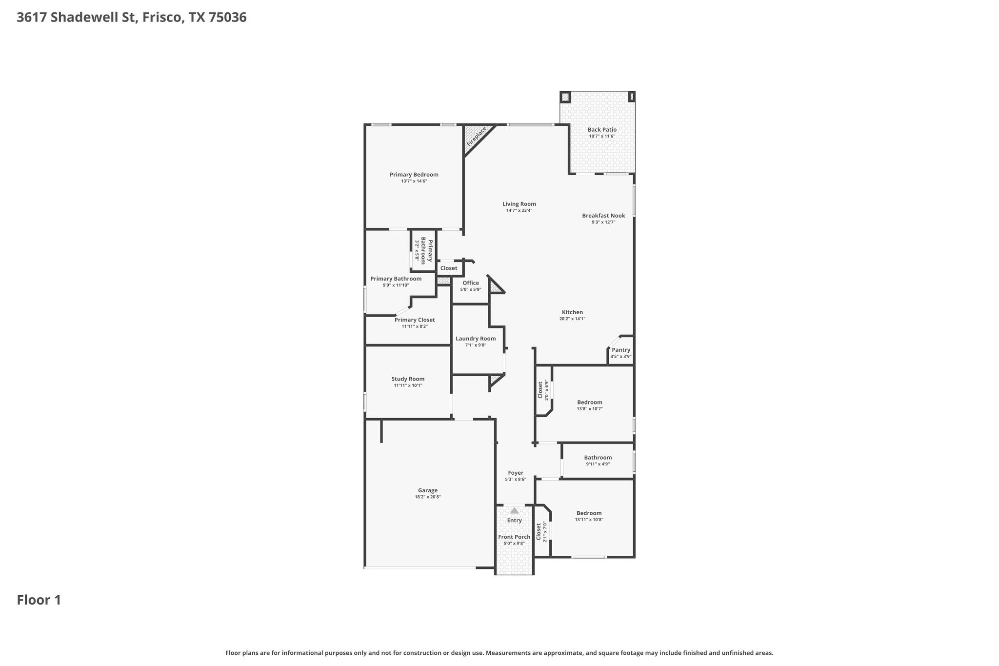 3617 Shadewell Street Frisco TX 75036