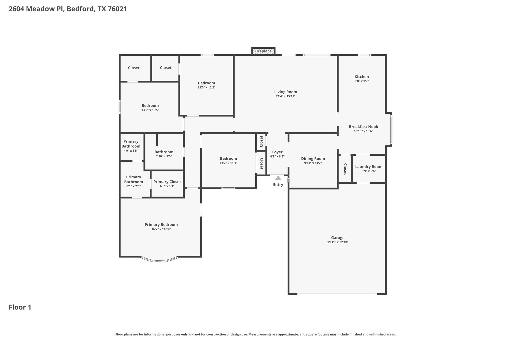 2604 Meadow Place Bedford TX 76021