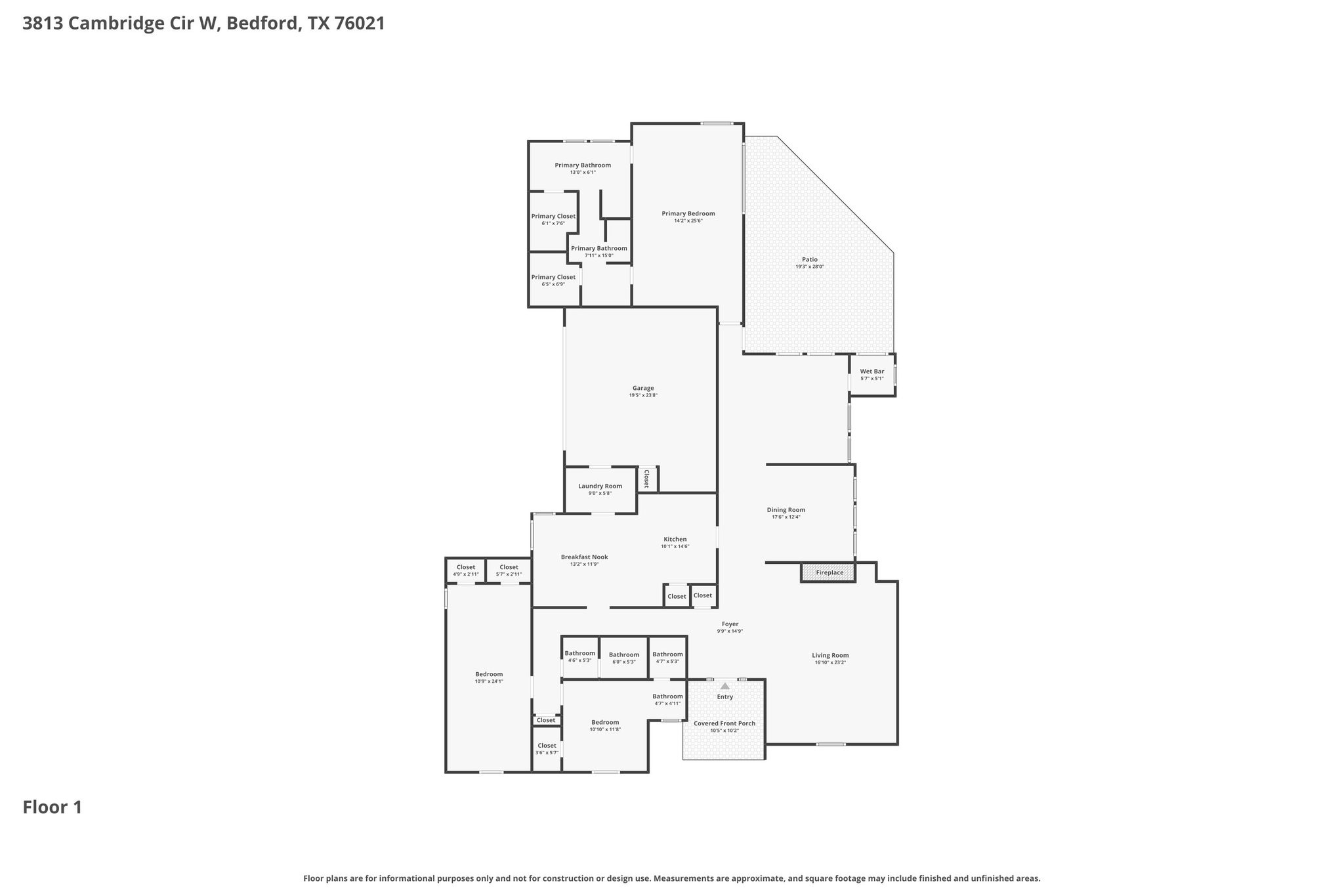 3813 Cambridge Circle W Bedford TX 76021