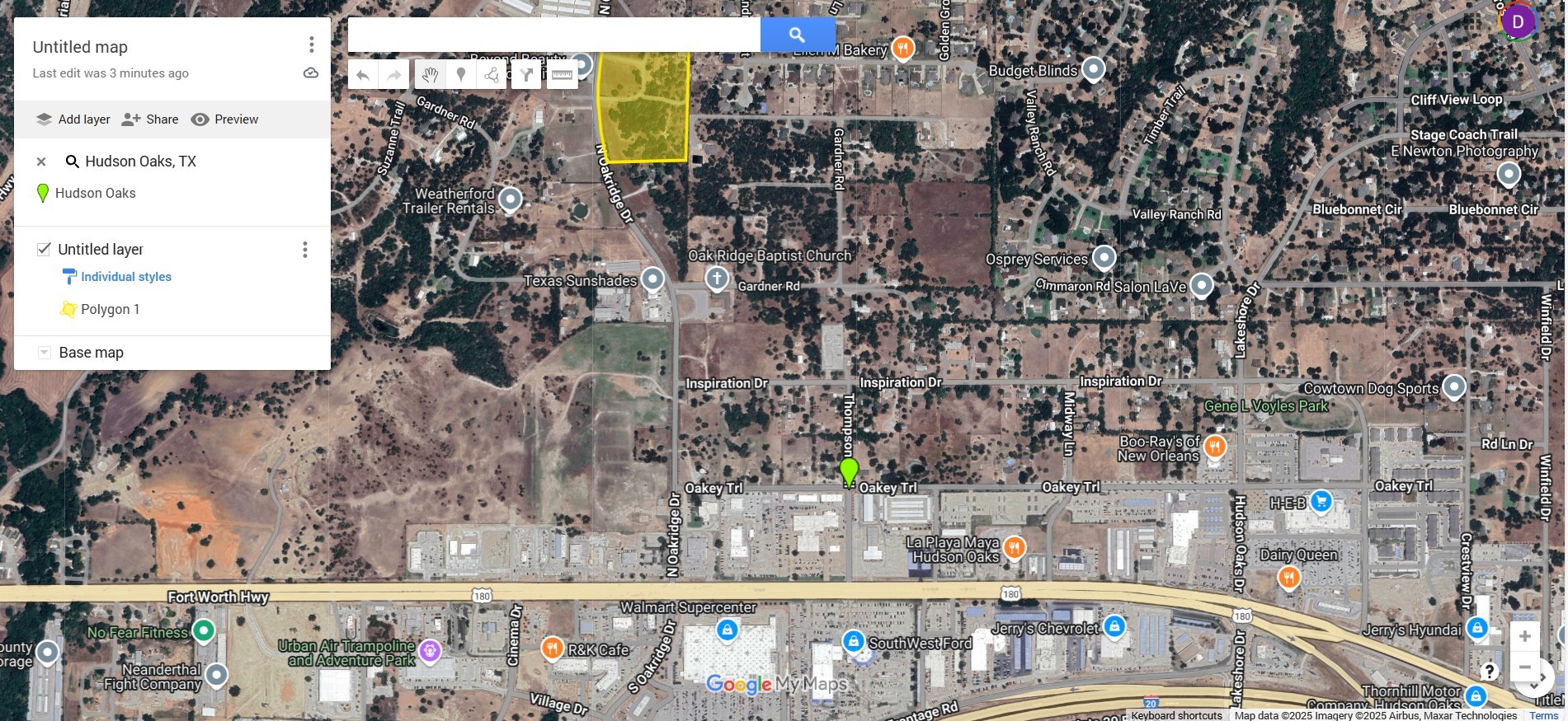 Tba N Oakridge Drive Hudson Oaks TX 76087