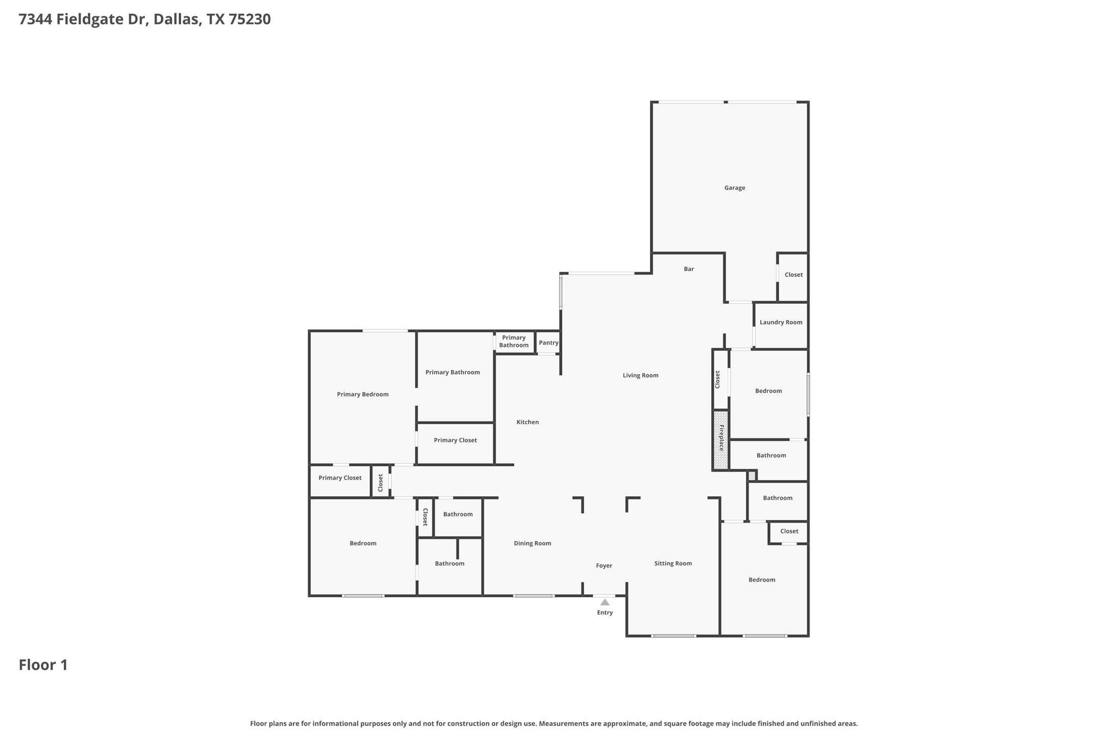 7344 Fieldgate Drive Dallas TX 75230