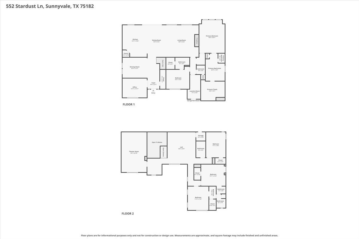 552 Stardust Lane Sunnyvale TX 75182