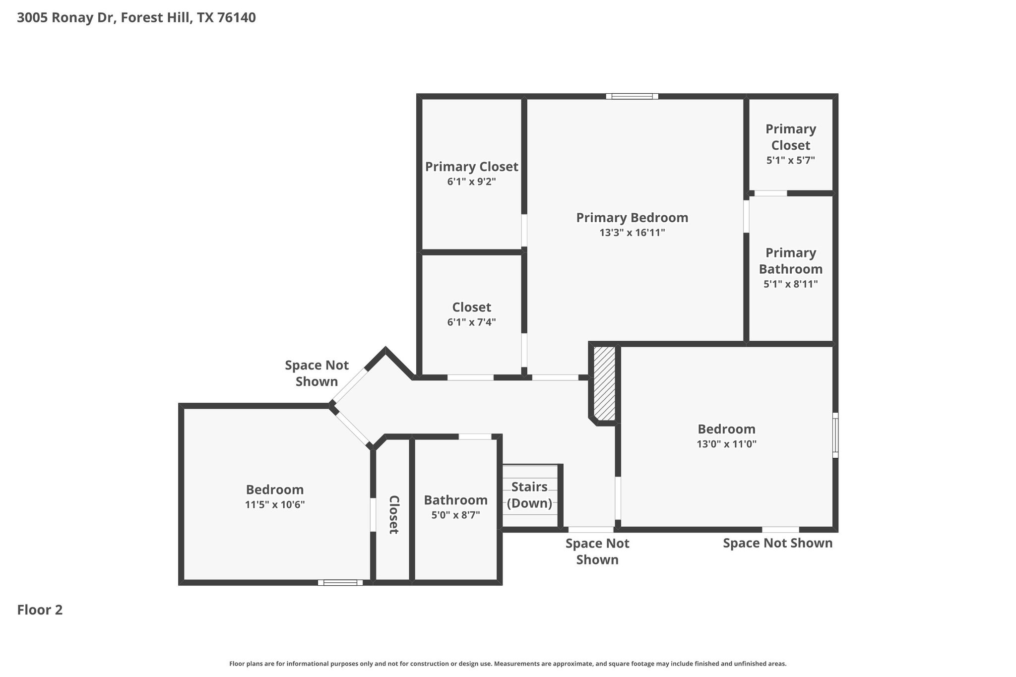 3005 Ronay Drive Forest Hill TX 76140