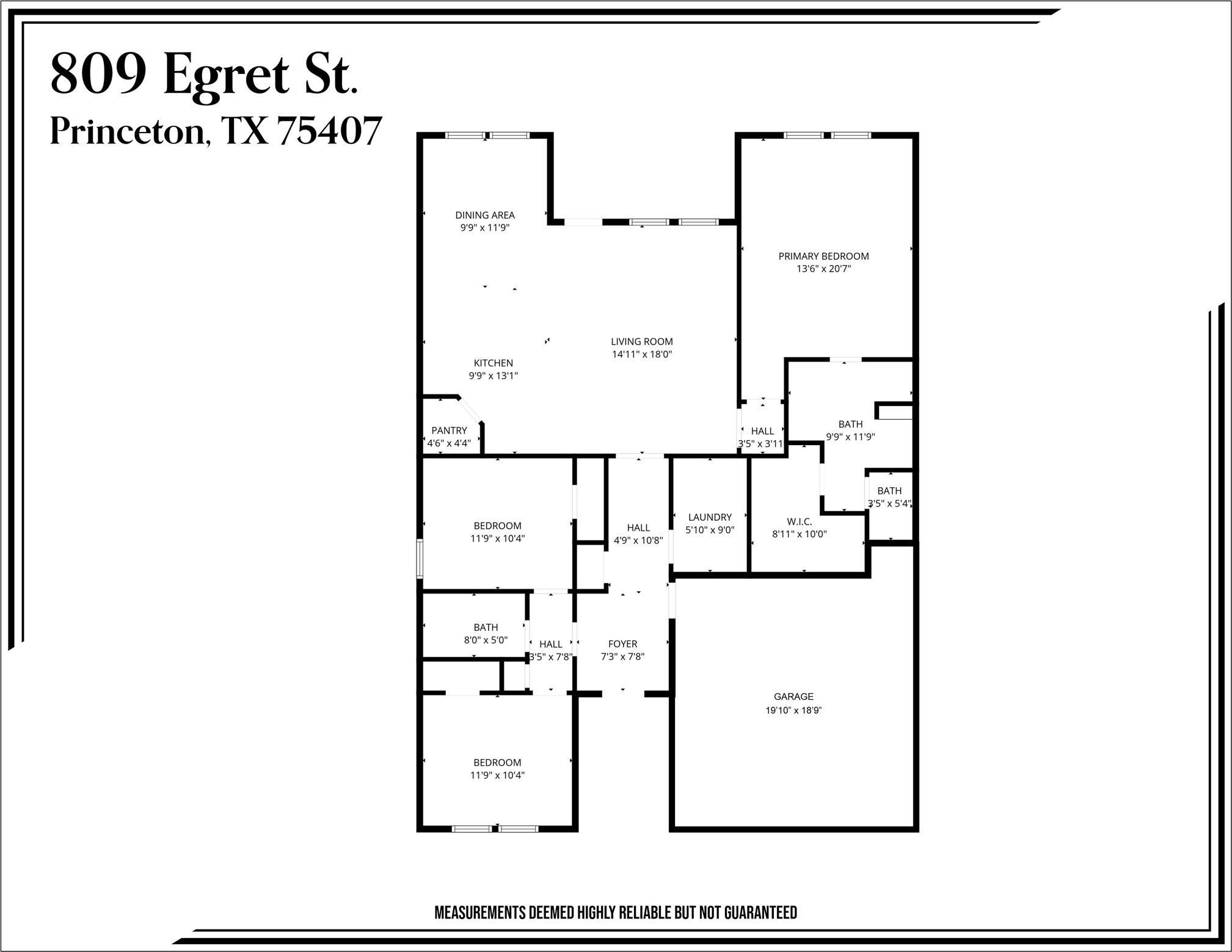 809 Egret Street Princeton TX 75407