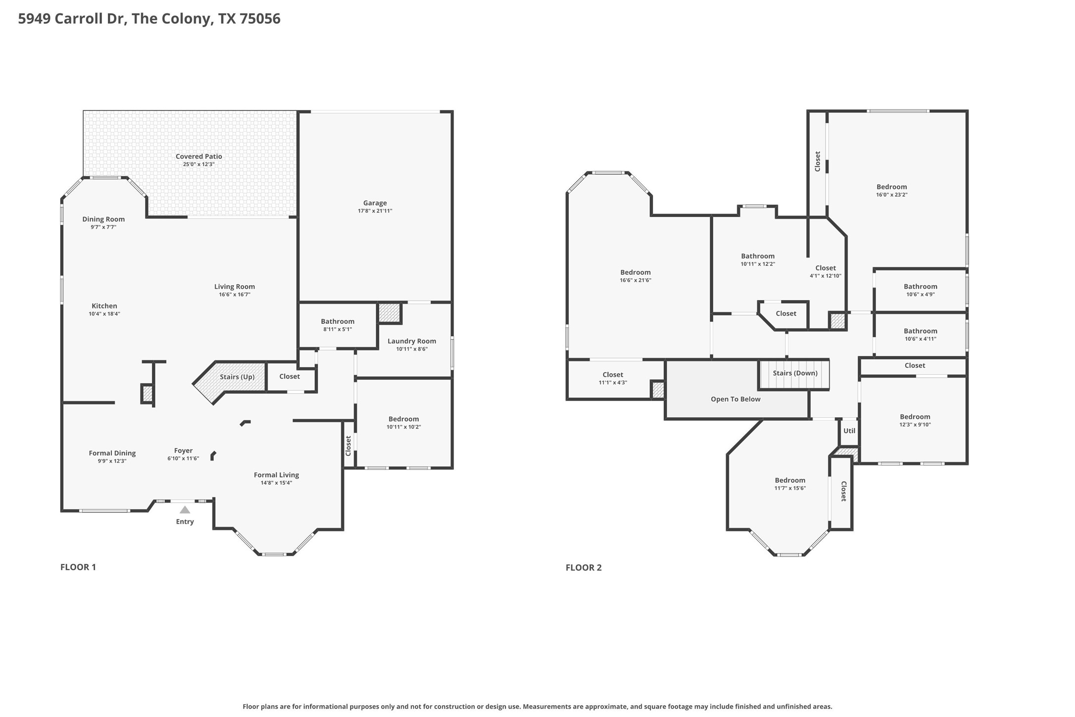 5949 Carroll Drive The Colony TX 75056