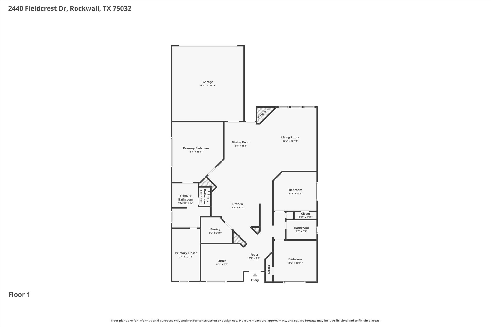 2440 Fieldcrest Drive Rockwall TX 75032