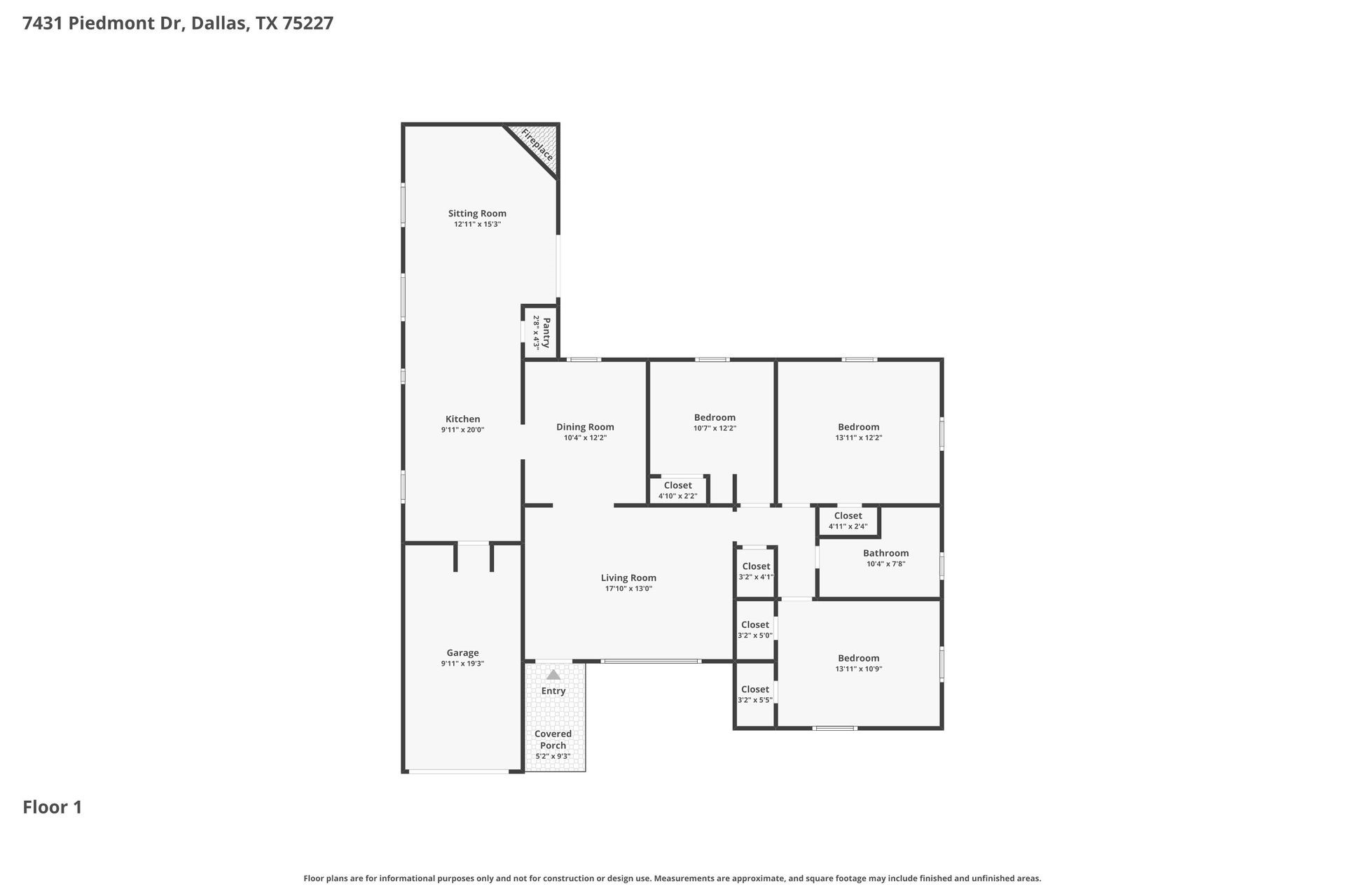 7431 Piedmont Drive Dallas TX 75227