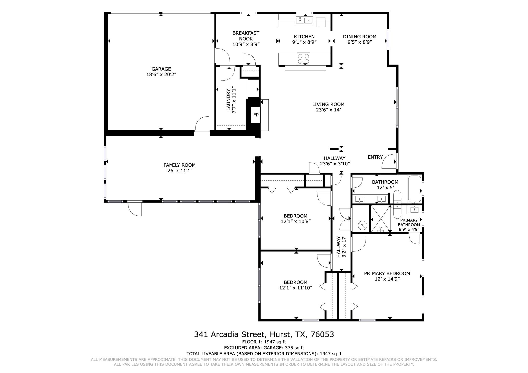 341 Arcadia Street Hurst TX 76053