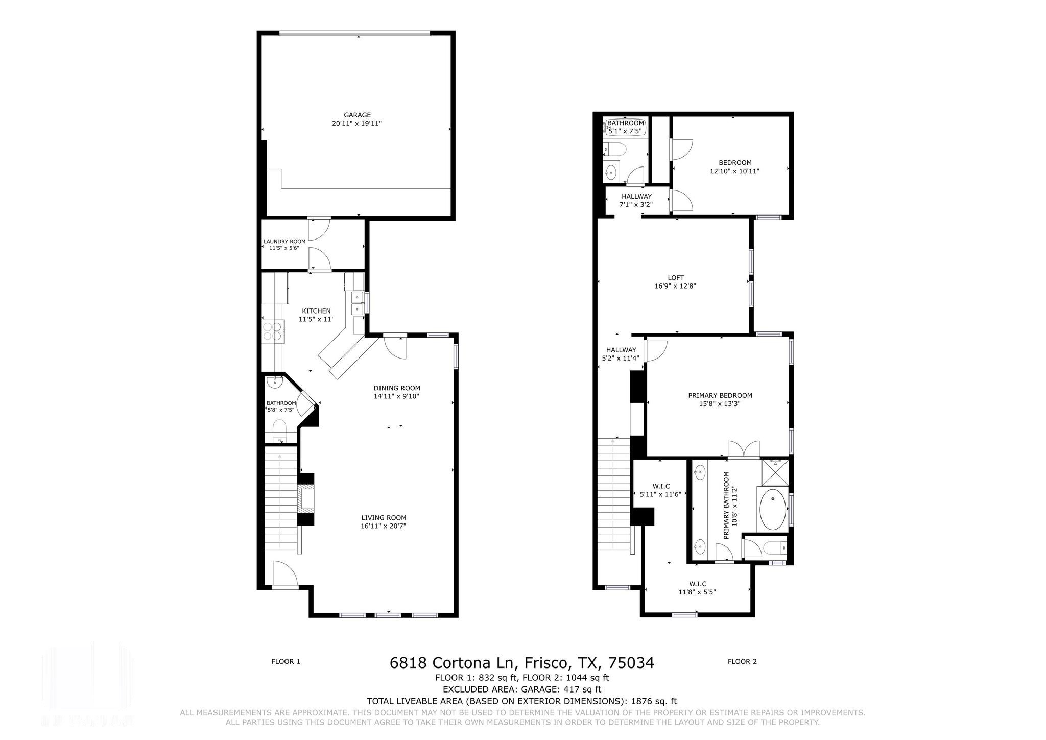 6818 Cortona Lane Frisco TX 75034