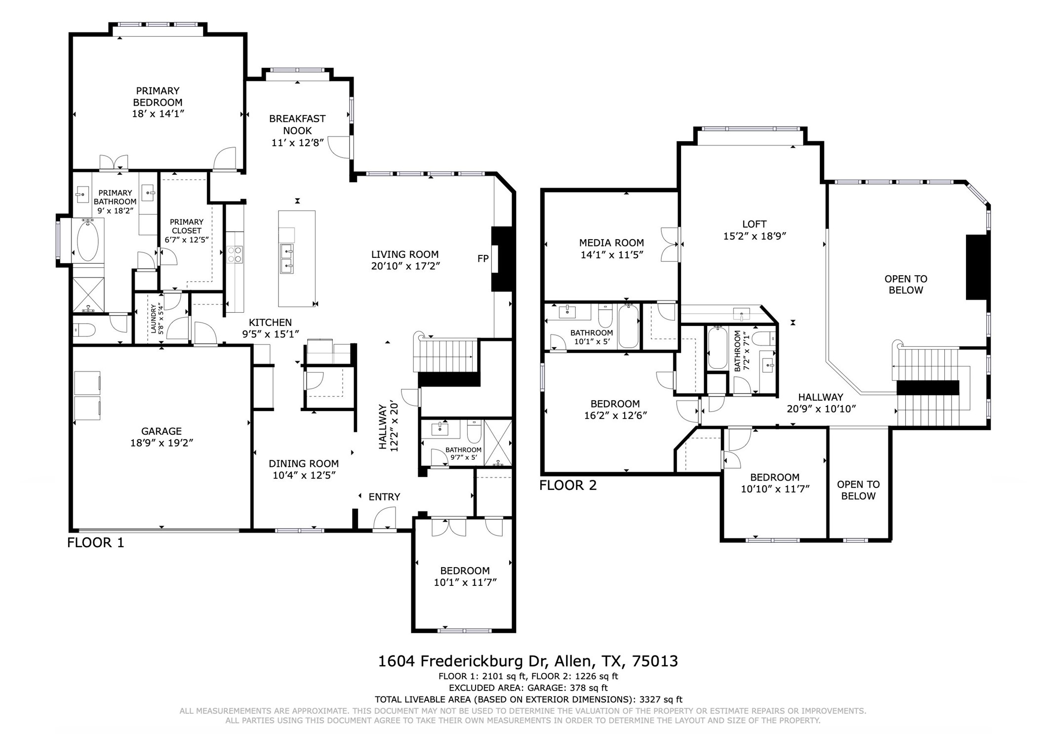 1604 Frederickburg Drive Allen TX 75013
