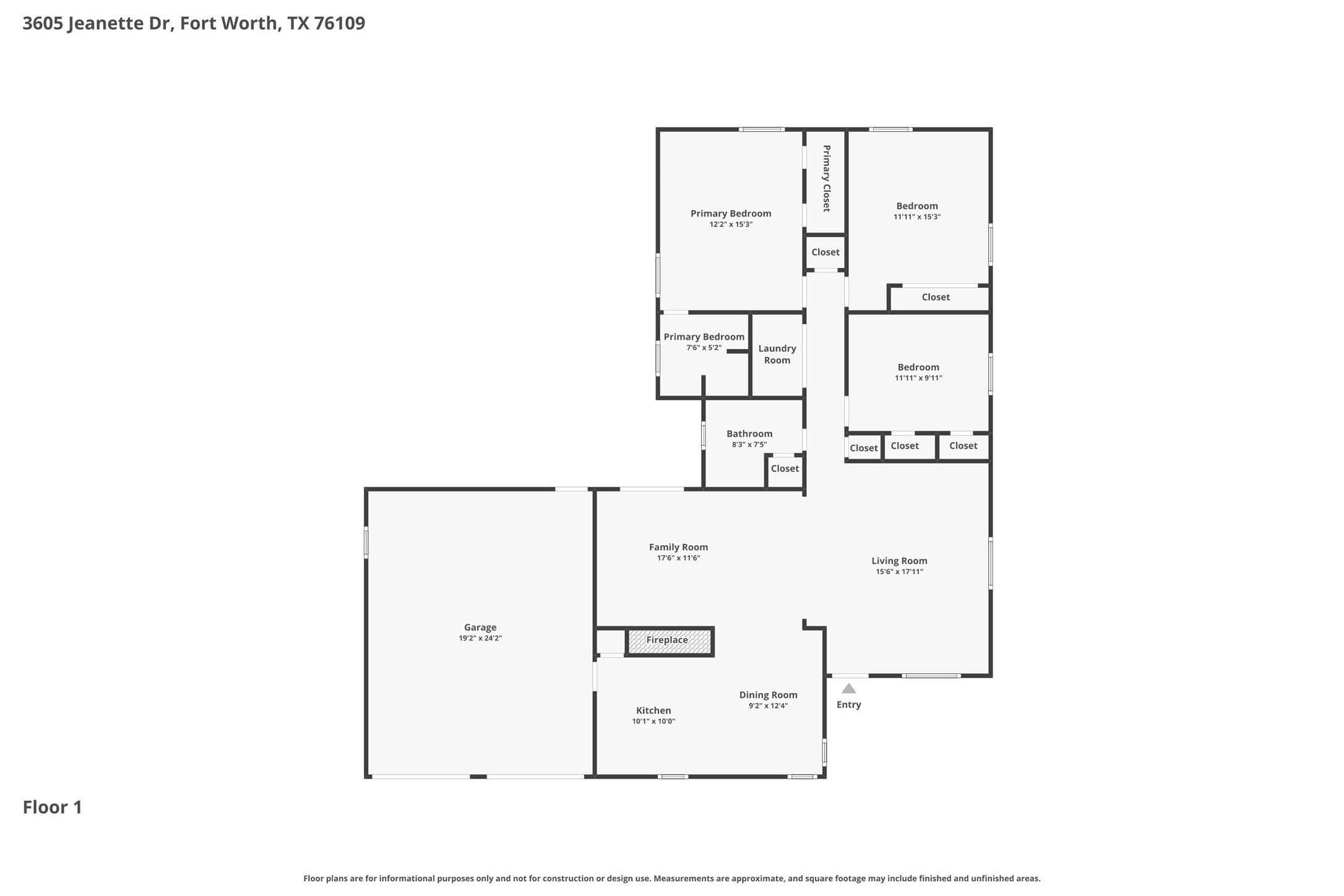 3605 Jeanette Drive Fort Worth TX 76109