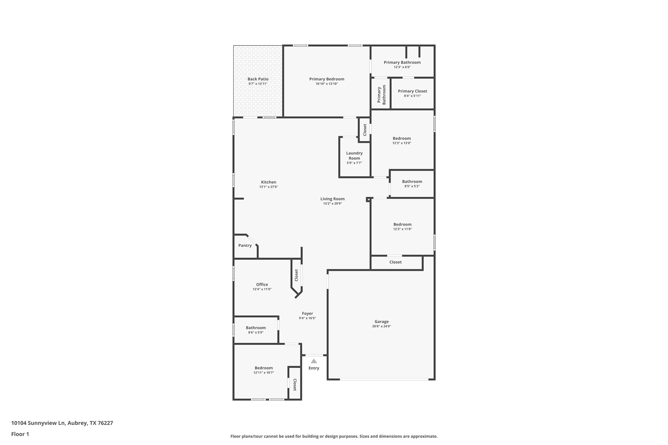 10104 Sunnyview Lane Aubrey TX 76227
