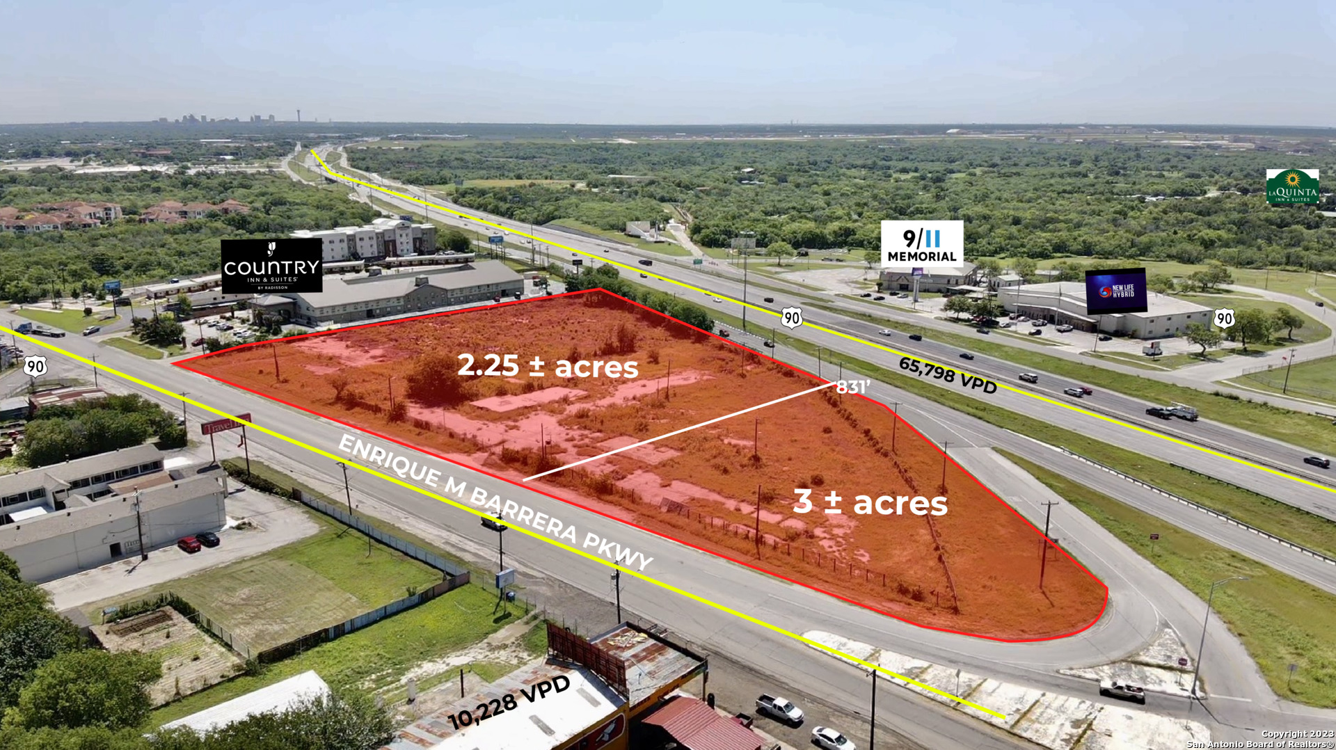 2.25 Acres On Old Highway 90 And Highway 90 San Antonio TX 78227