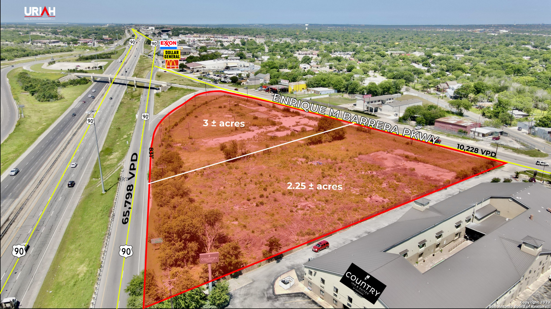2.25 Acres On Old Highway 90 And Highway 90 San Antonio TX 78227