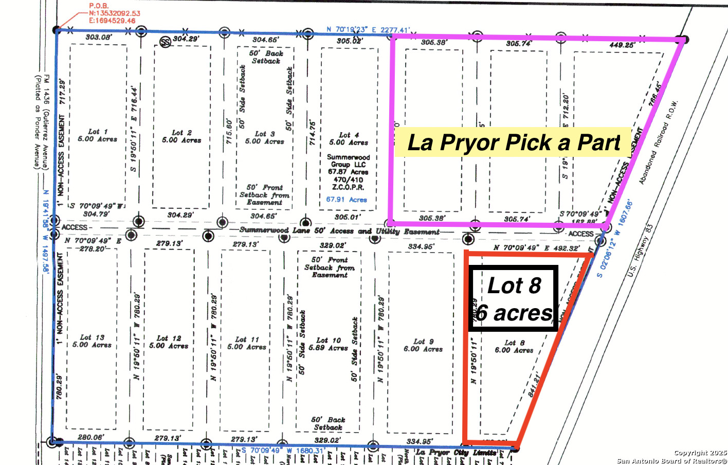 Lot 8 Summerwood Lane La Pryor TX 78872