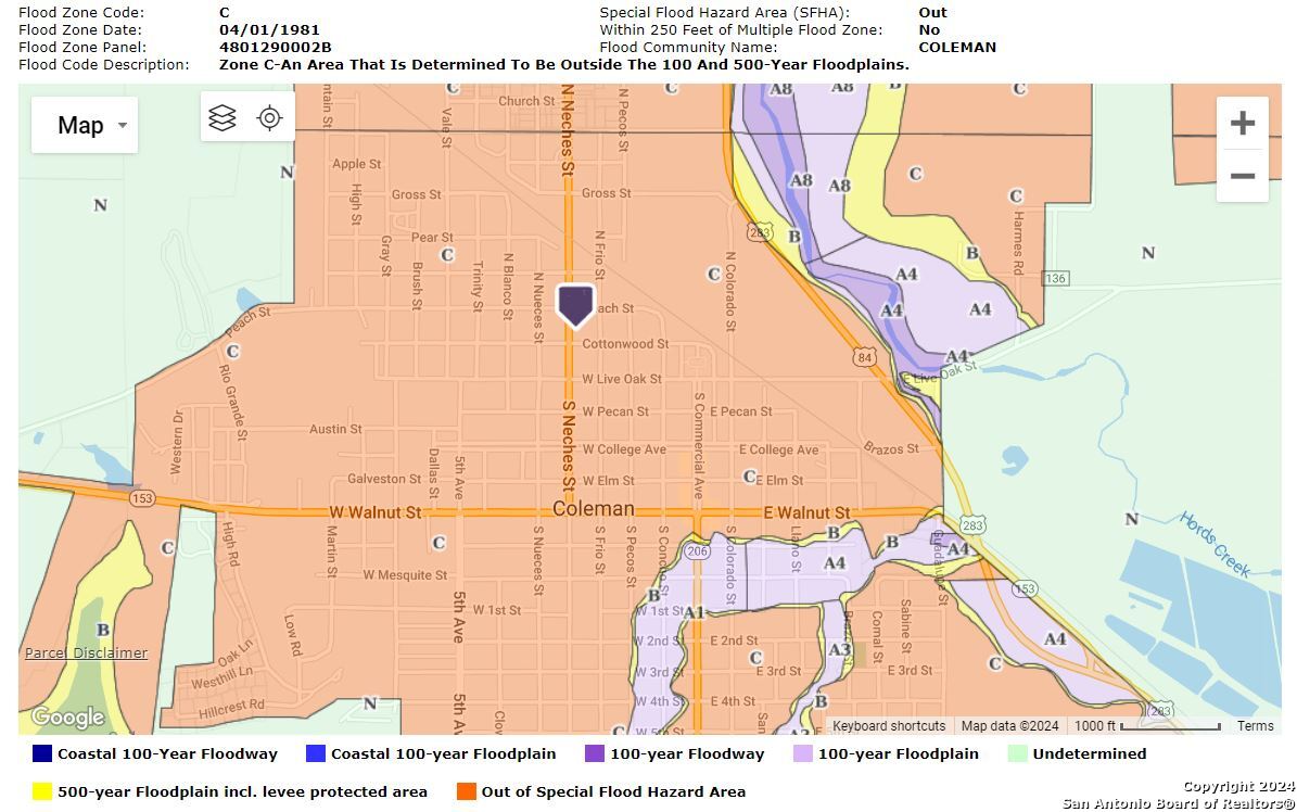 420 N Cottonwood Coleman TX 76834