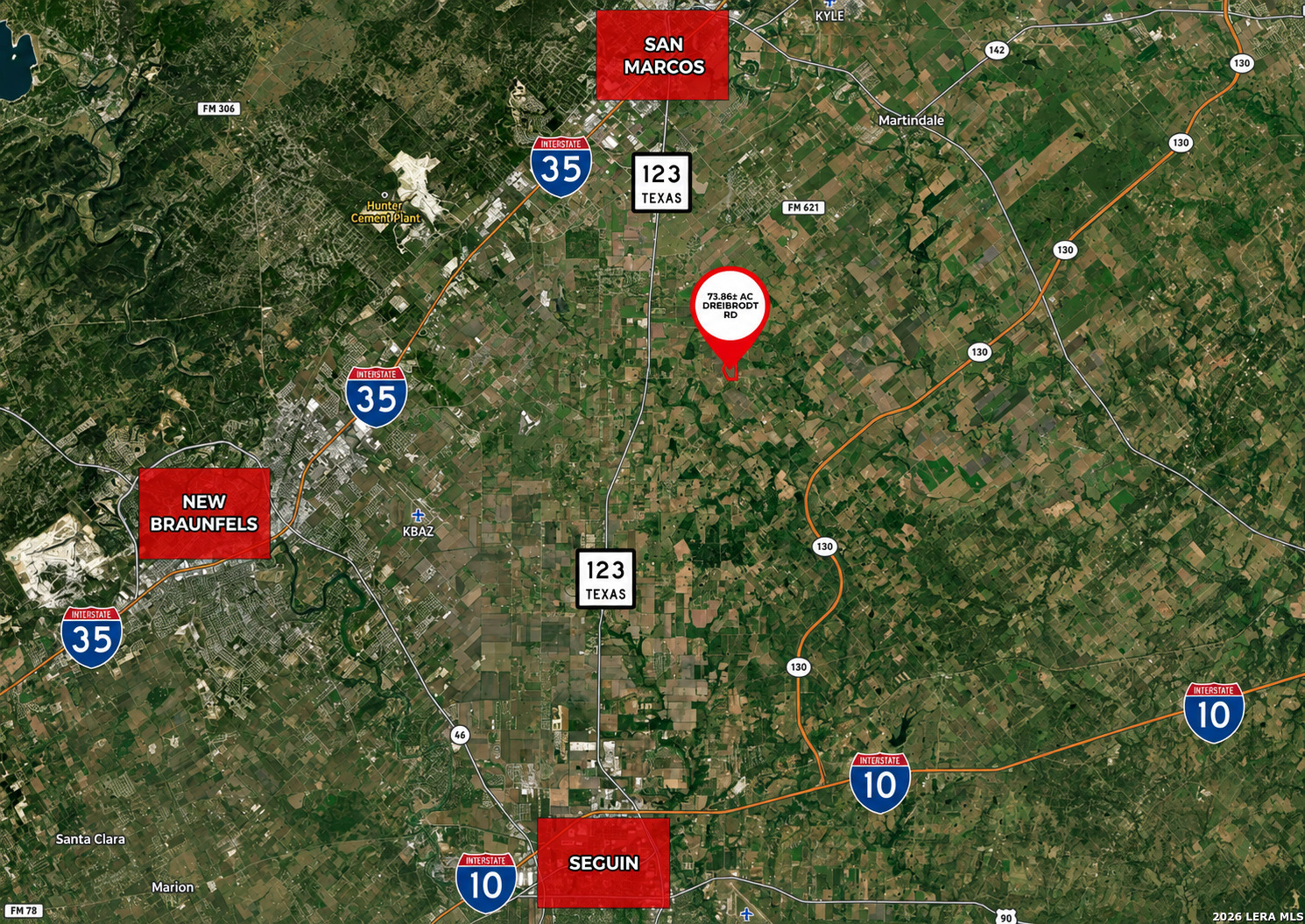 73.86? Ac Dreibrodt Road San Marcos TX 78666