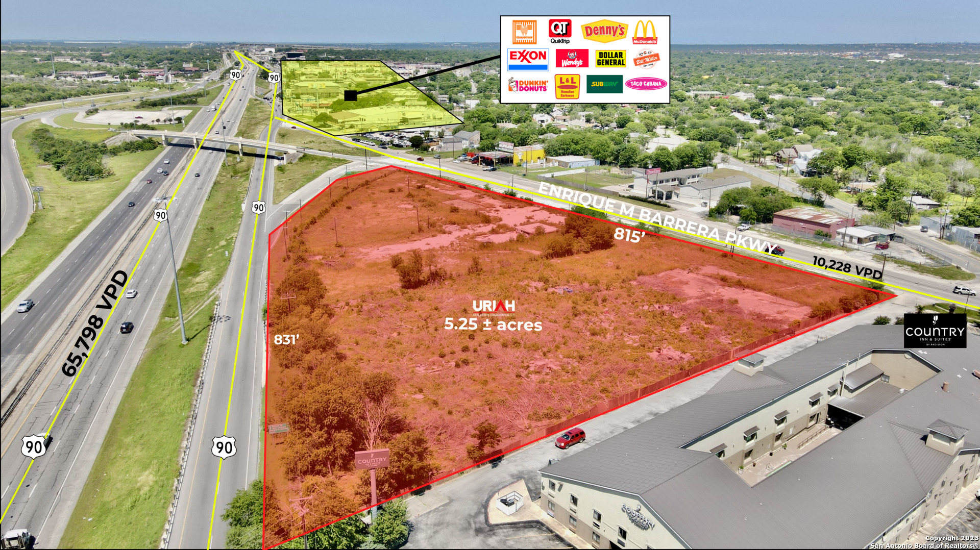 3 Acres On Old Historic 90 And Highway 90 San Antonio TX 78227